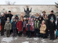 У памятника преподобному Серафиму Саровскому на территории ХПП «Софрино»